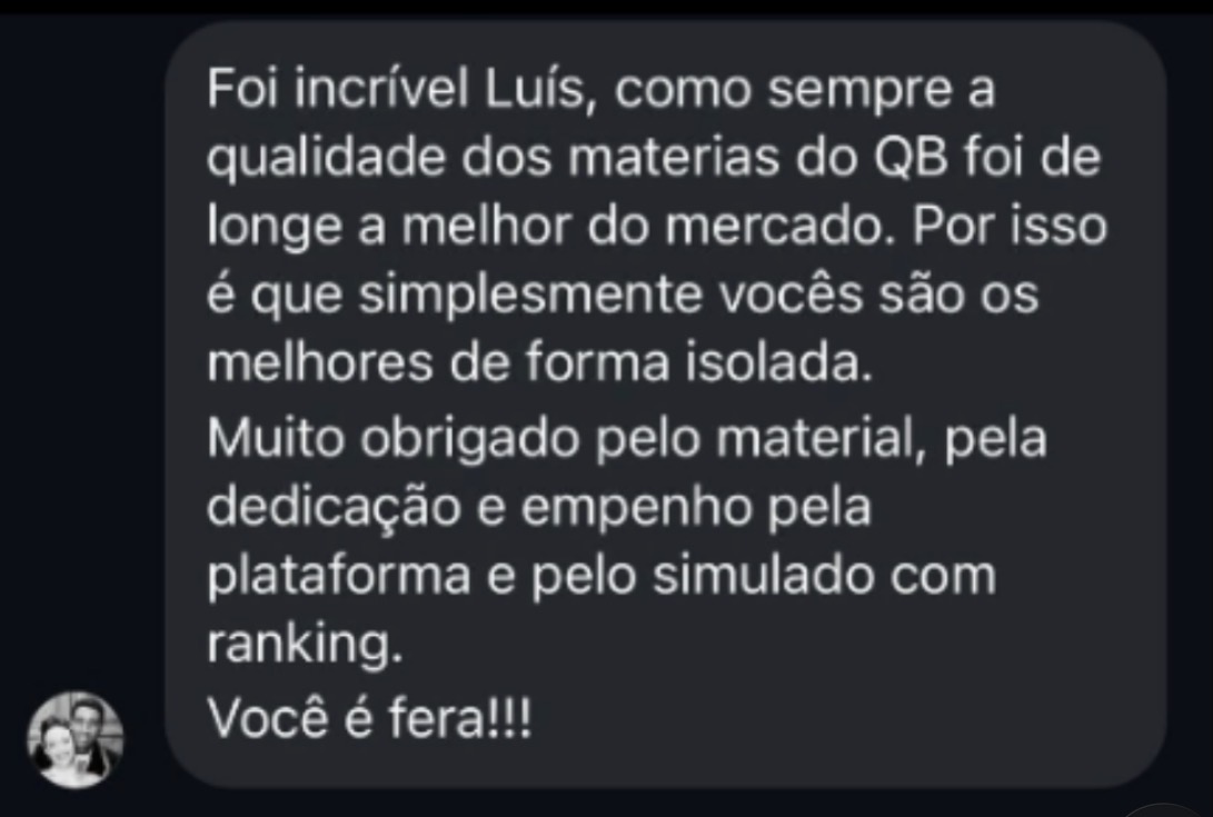 Depoimento real de aluno