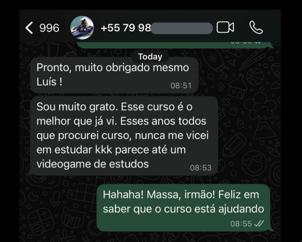 Depoimento real de aluno
